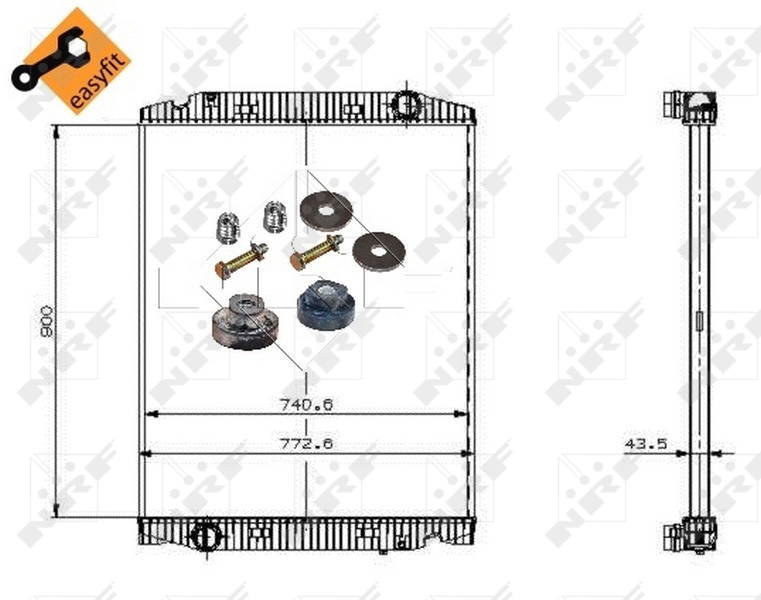 Radiator racire motor