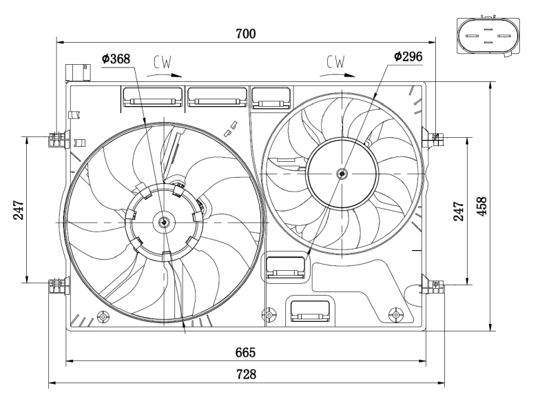 Ventilator radiator racire
