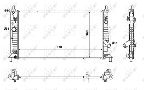 Radiator racire motor