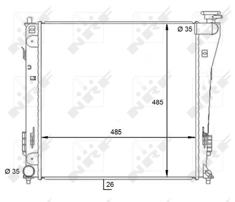 Radiator racire motor