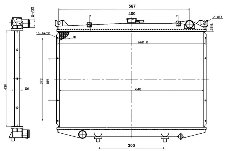 Radiator racire motor
