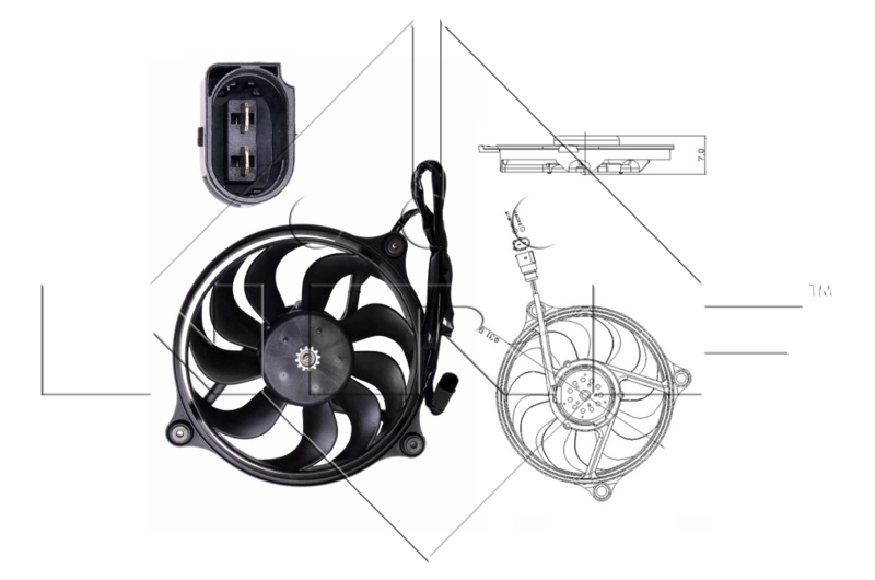 Ventilator radiator racire