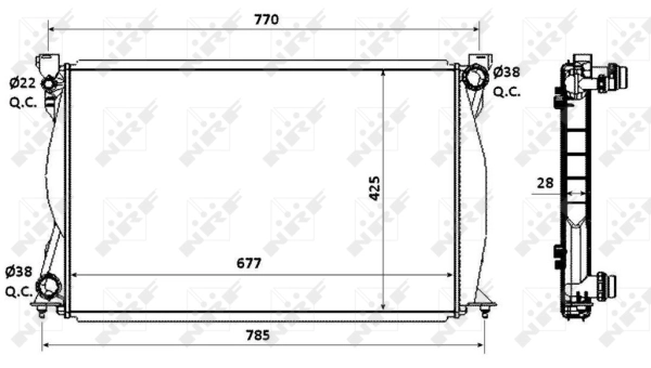 Radiator racire motor