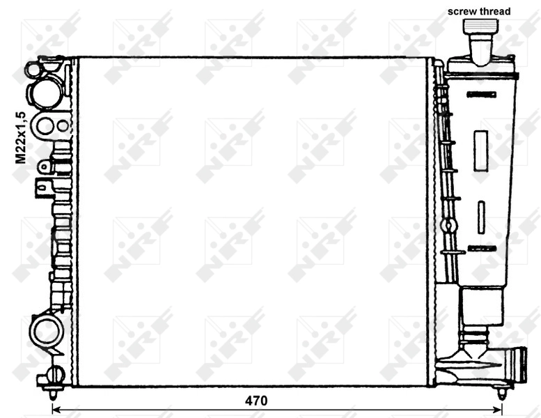 Radiator racire motor
