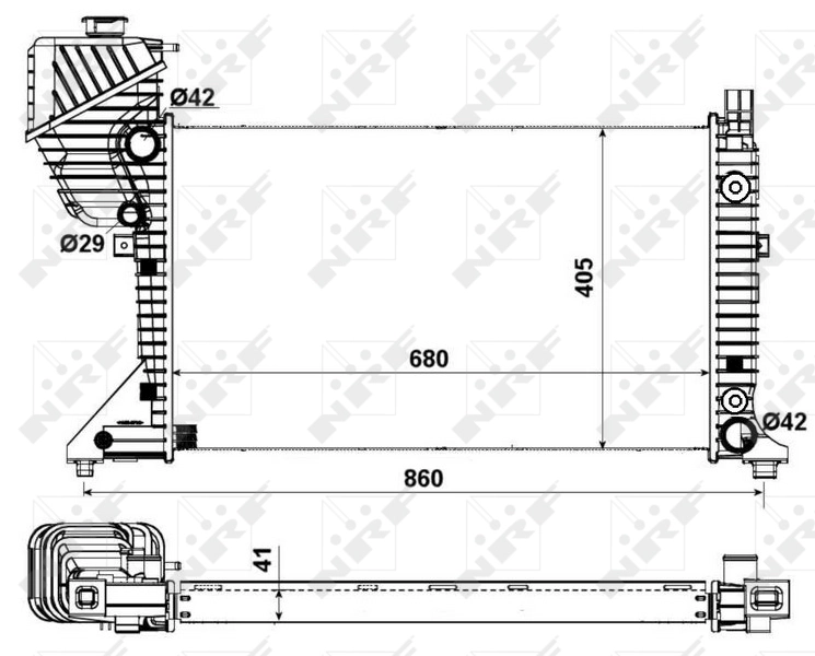 Radiator racire motor