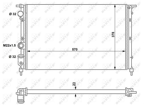 Radiator racire motor