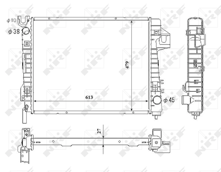 Radiator racire motor