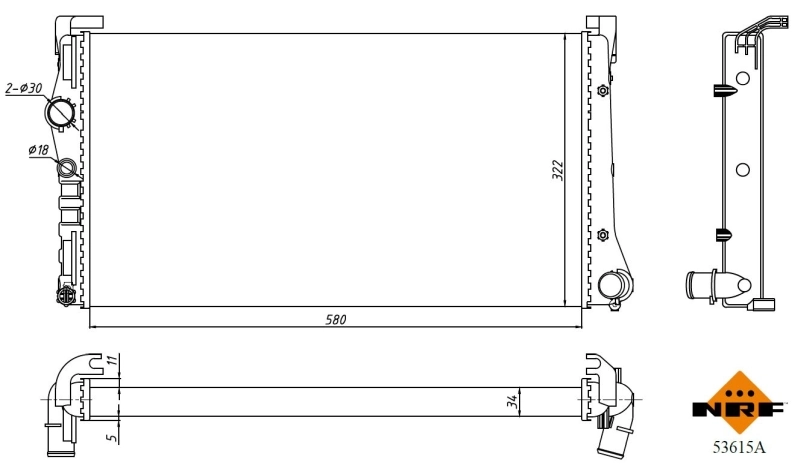 Radiator racire motor