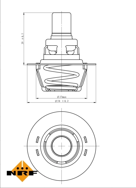 Termostat lichid racire
