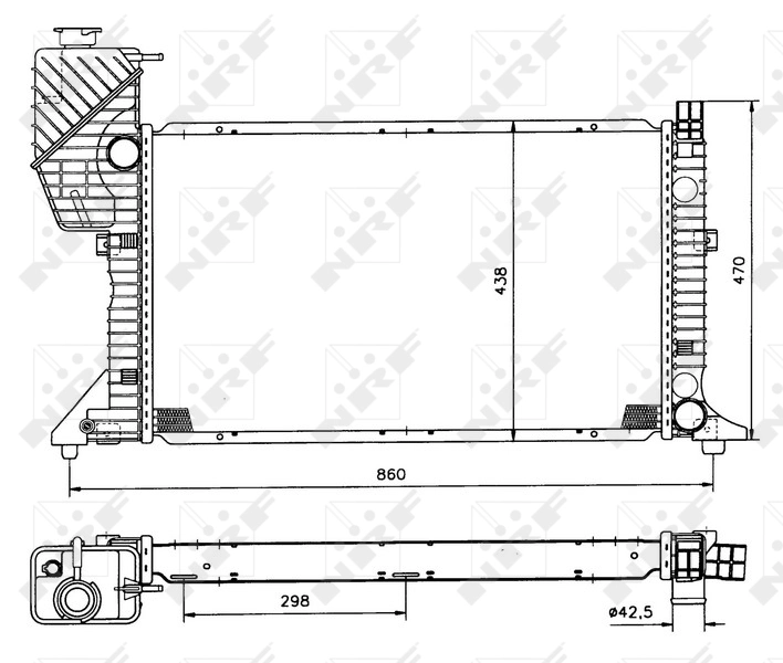 Radiator racire motor