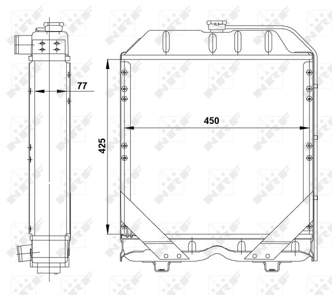 Radiator racire motor