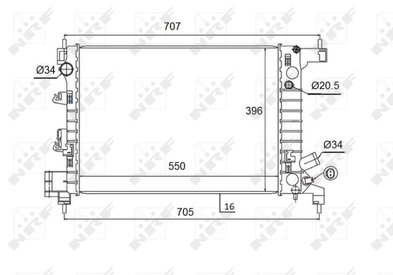 Radiator racire motor