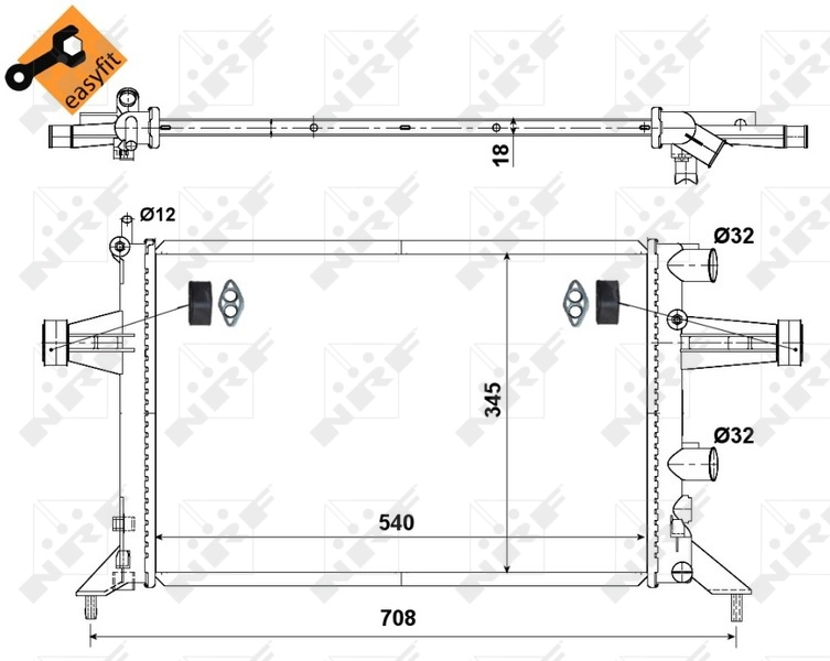 Radiator racire motor