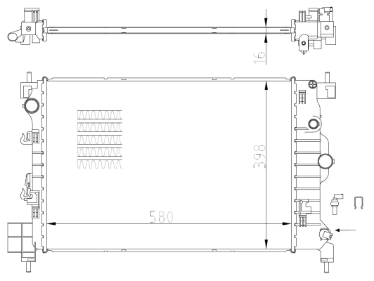 Radiator racire motor