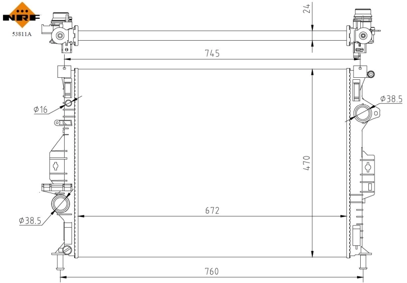 Radiator racire motor