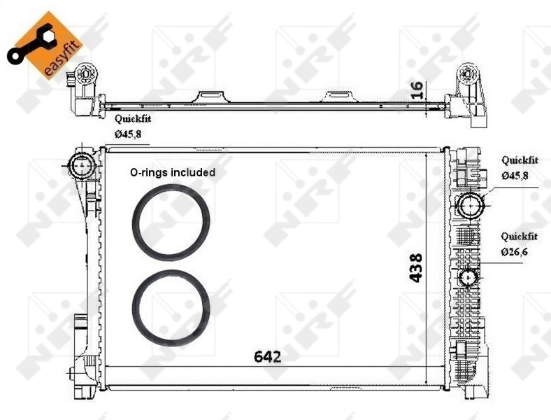 Radiator racire motor