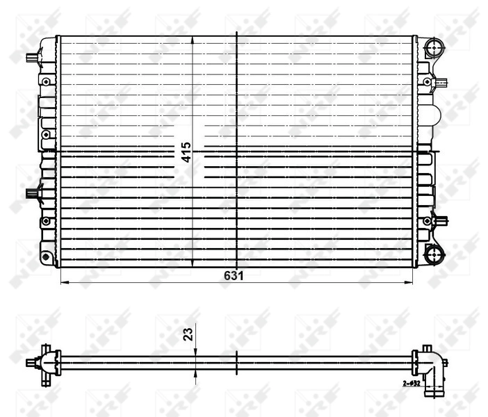 Radiator racire motor