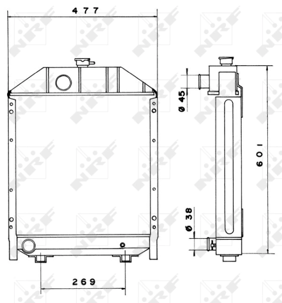Radiator racire motor