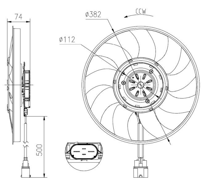 Ventilator radiator racire