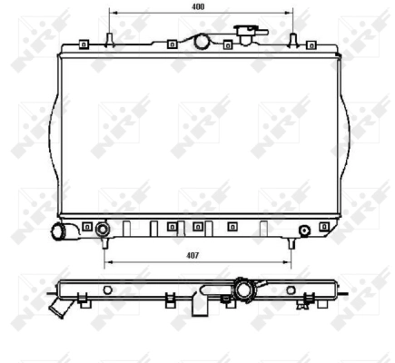 Radiator racire motor