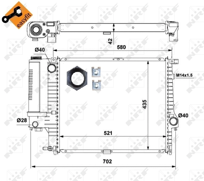 Radiator racire motor