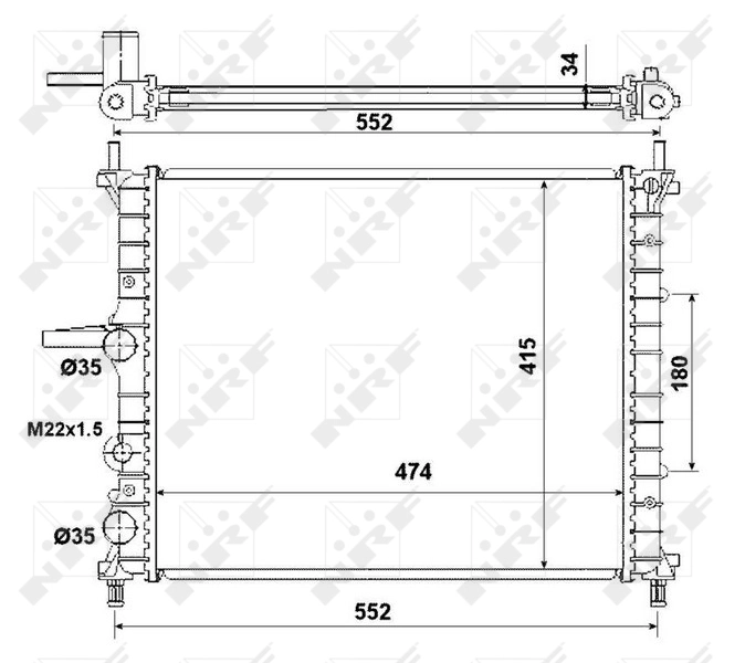 Radiator racire motor