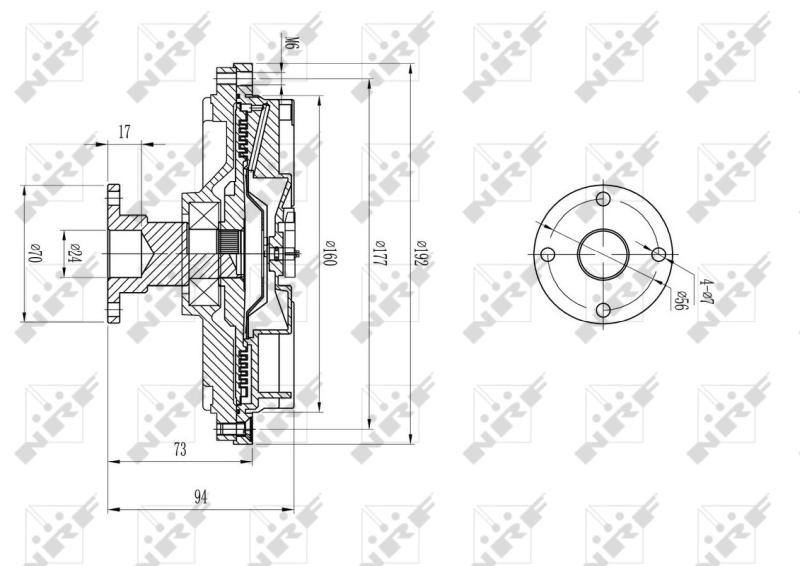 Cupla ventilator radiator