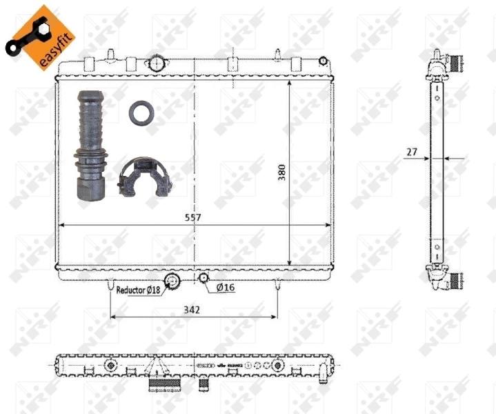 Radiator racire motor