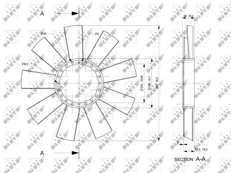 Paleta ventilator racire motor