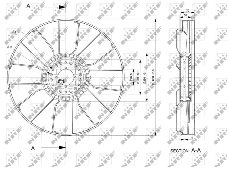Paleta ventilator racire motor