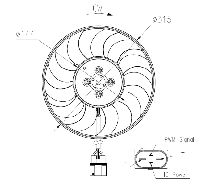 Ventilator radiator racire