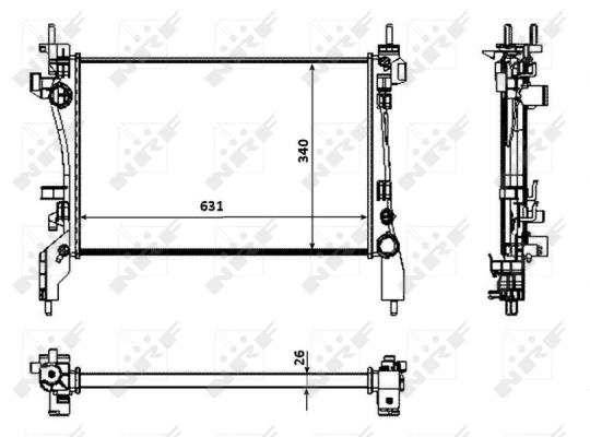 Radiator racire motor