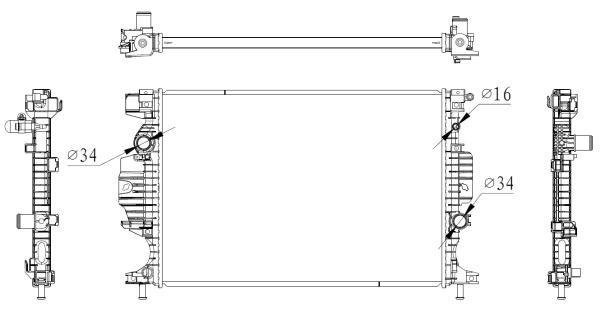 Radiator racire motor