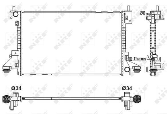 Radiator racire motor