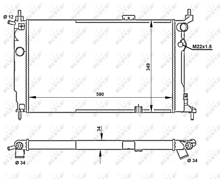 Radiator racire motor