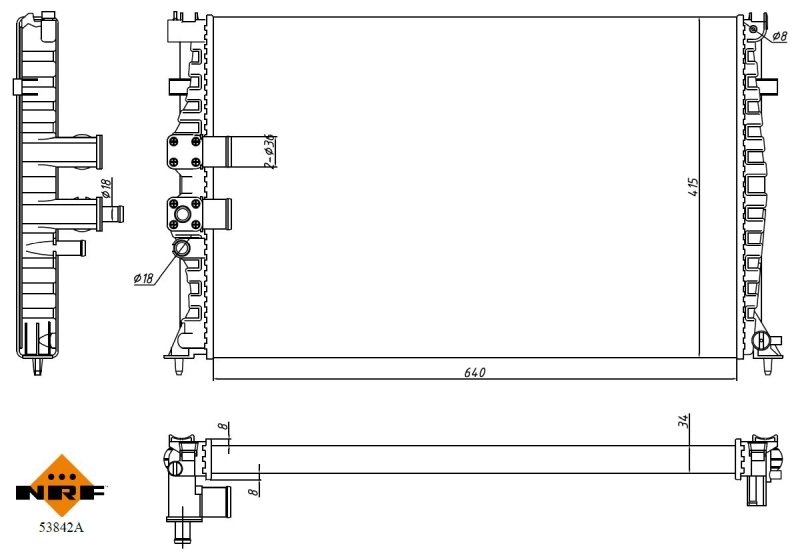 Radiator racire motor