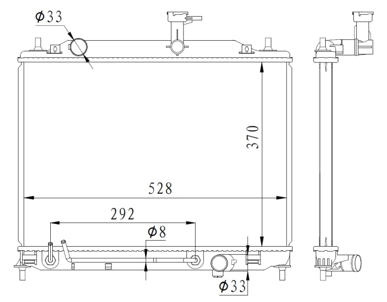 Radiator racire motor