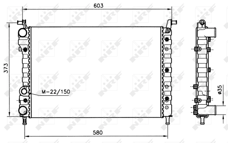 Radiator racire motor