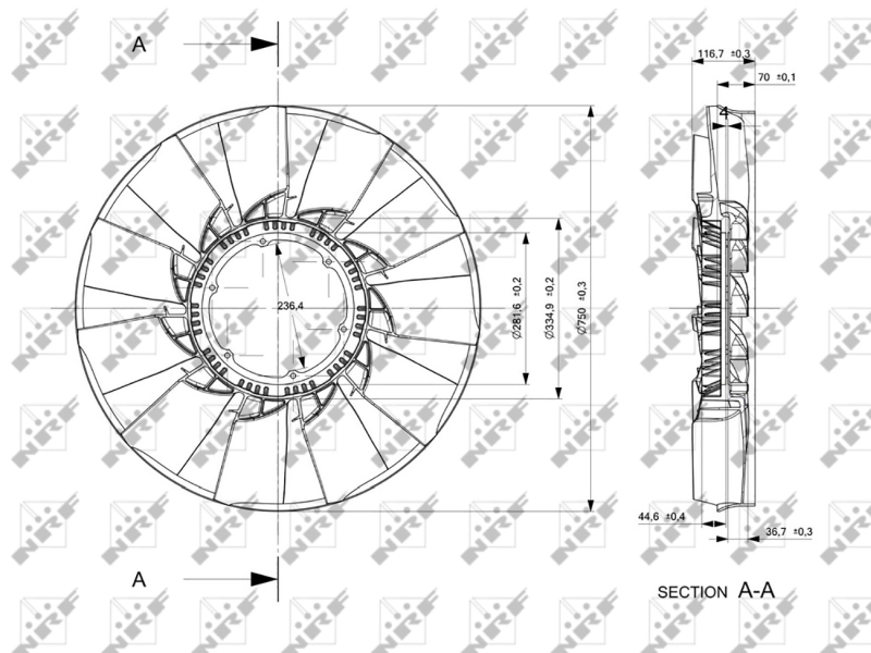 Paleta ventilator racire motor