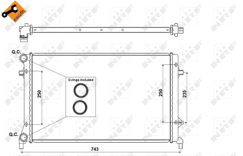 Radiator racire motor