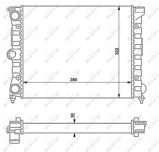 Radiator racire motor