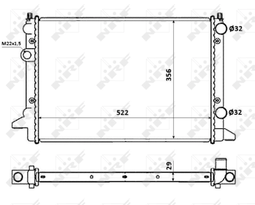 Radiator racire motor