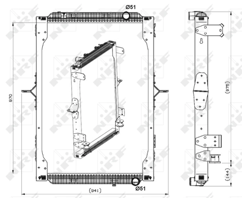 Radiator racire motor