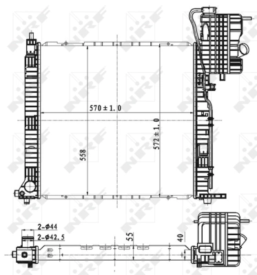 Radiator racire motor