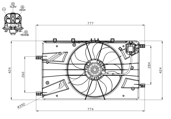 Ventilator radiator racire