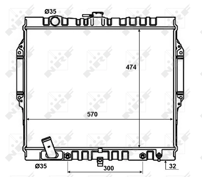 Radiator racire motor