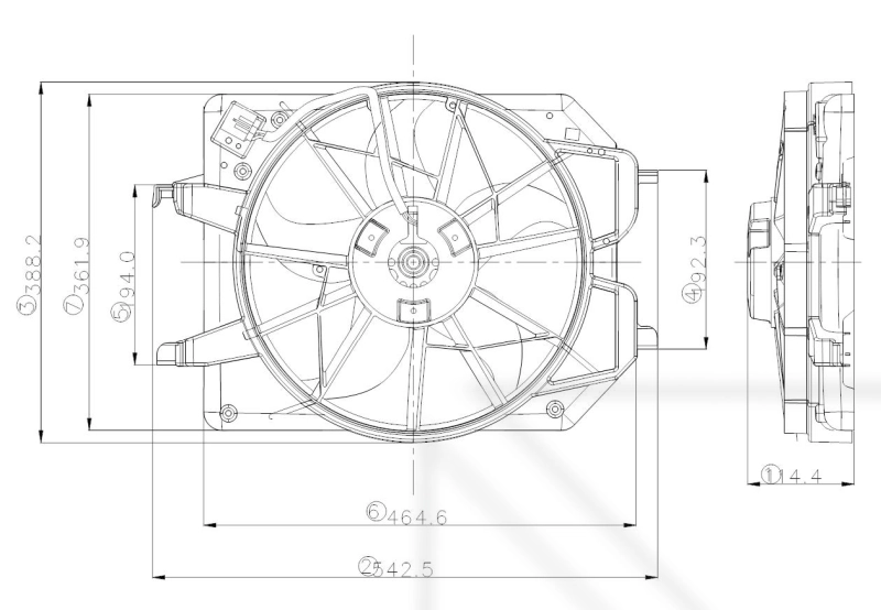 Ventilator radiator racire