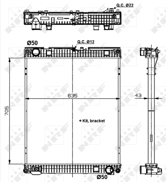 Radiator racire motor