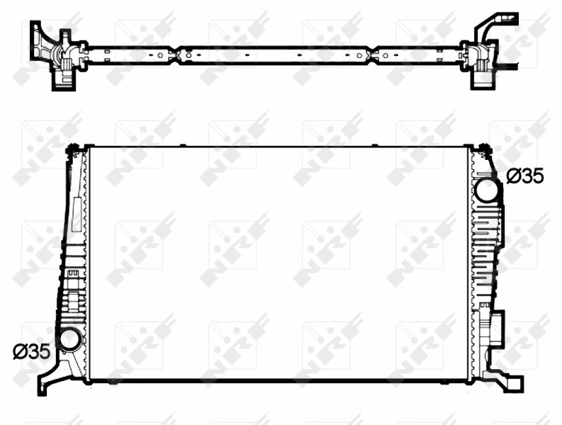 Radiator racire motor