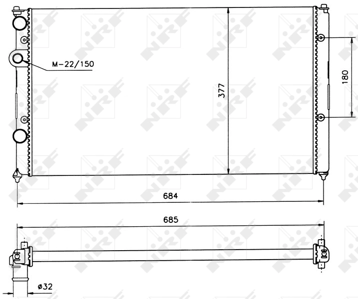 Radiator racire motor